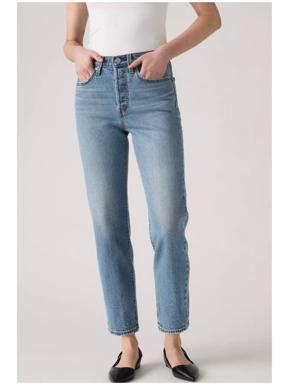 Levi’s Women’s Sz 29 High Rise Wedgie Jeans Stretch Cotton Denim Ankle